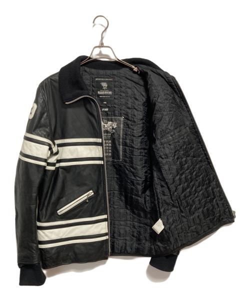NEIGHBORHOOD（ネイバーフッド）NEIGHBORHOOD (ネイバーフッド) 04AW レザージャケット ブラック サイズ:Lの古着・服飾アイテム