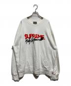 SUPREME×YOHJI YAMAMOTOシュプリーム×ヨウジヤマモト）の古着「20AW Yohji Yamamoto Crewneck」｜ホワイト