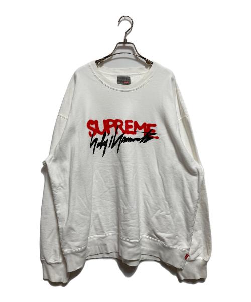 SUPREME（シュプリーム）SUPREME (シュプリーム) YOHJI YAMAMOTO (ヨウジヤマモト) 20AW Yohji Yamamoto Crewneck ホワイト サイズ:XLの古着・服飾アイテム
