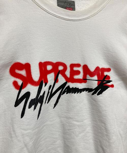 SUPREME（シュプリーム）SUPREME (シュプリーム) YOHJI YAMAMOTO (ヨウジヤマモト) 20AW Yohji Yamamoto Crewneck ホワイト サイズ:XLの古着・服飾アイテム