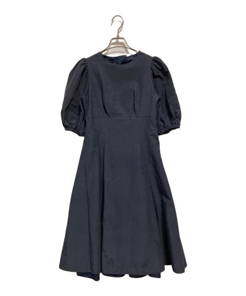 Kate Spade（ケイトスペード）Kate Spade (ケイトスペード) パール エンベリッシュ オープン バック ドレス ネイビー サイズ:2の古着・服飾アイテム