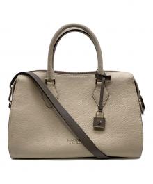 Kate Spade（ケイトスペード）の古着「ノット カラーブロック ミディアム サッチェル」｜ベージュ