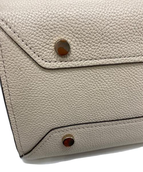 Kate Spade（ケイトスペード）Kate Spade (ケイトスペード) ノット カラーブロック ミディアム サッチェル ベージュの古着・服飾アイテム