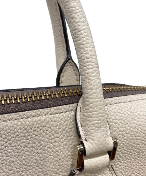 Kate Spade（ケイトスペード）Kate Spade (ケイトスペード) ノット カラーブロック ミディアム サッチェル ベージュの古着・服飾アイテム