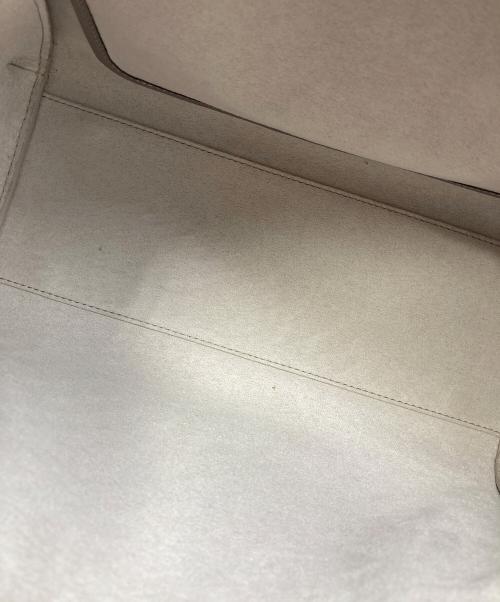 Kate Spade（ケイトスペード）Kate Spade (ケイトスペード) ノット カラーブロック ミディアム サッチェル ベージュの古着・服飾アイテム