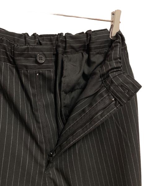 JOURNAL STANDARD（ジャーナルスタンダード）JOURNAL STANDARD (ジャーナルスタンダード) モダン ツイル ワイド ストライプ スラックス ブラック サイズ:Lの古着・服飾アイテム
