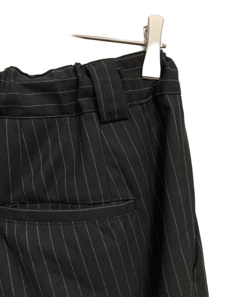 JOURNAL STANDARD（ジャーナルスタンダード）JOURNAL STANDARD (ジャーナルスタンダード) モダン ツイル ワイド ストライプ スラックス ブラック サイズ:Lの古着・服飾アイテム