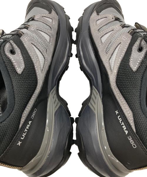 SALOMON（サロモン）SALOMON (サロモン) X ULTRA 360 LEATHER GTX グレー×ブラック サイズ:27の古着・服飾アイテム