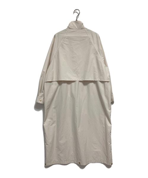 Traditional Weatherwear（トラディショナルウェザーウェア）Traditional Weatherwear (トラディショナルウェザーウェア) ELGIN LONG スタンドカラーコート アイボリー サイズ:32の古着・服飾アイテム