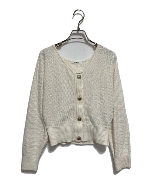 Snidel（スナイデル）Snidel (スナイデル) チュールスカートセットカーディガン ベージュの古着・服飾アイテム