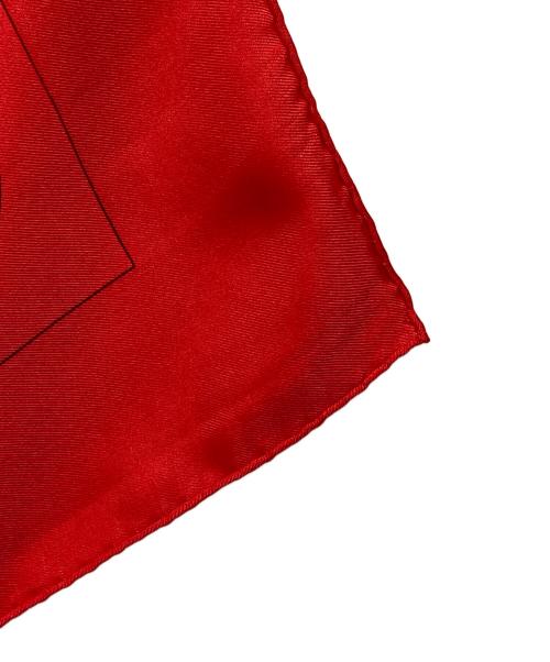 HERMES（エルメス）HERMES (エルメス) カレ90 エプロン・ドール 黄金の拍車  レッドの古着・服飾アイテム