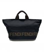 FENDIフェンディ）の古着「ロゴトートバッグ」｜ブラック