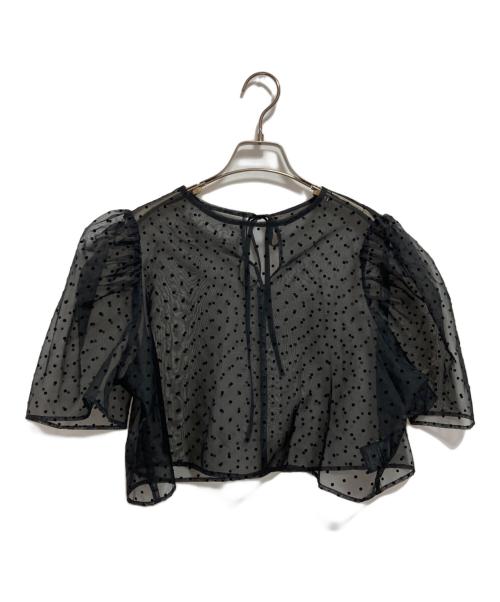 epa（エパ）epa (エパ) ドットブラウス ブラック サイズ:FREEの古着・服飾アイテム