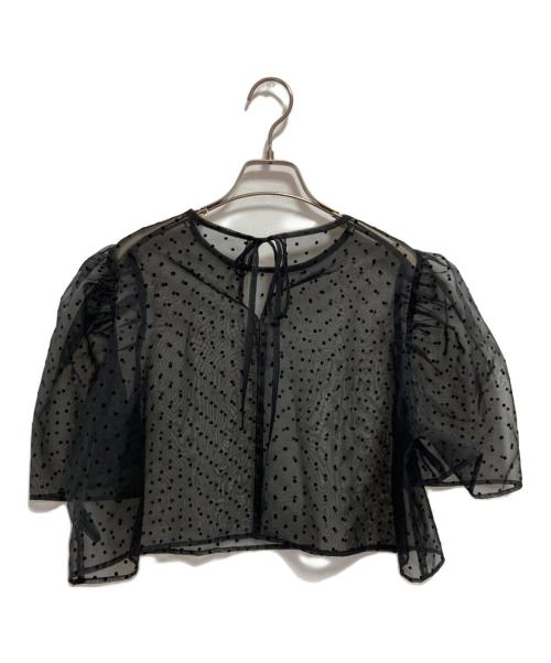 epa（エパ）epa (エパ) ドットブラウス ブラック サイズ:FREEの古着・服飾アイテム