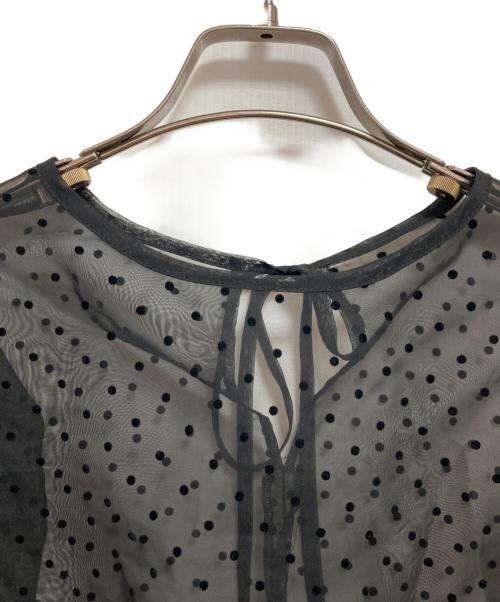 epa（エパ）epa (エパ) ドットブラウス ブラック サイズ:FREEの古着・服飾アイテム
