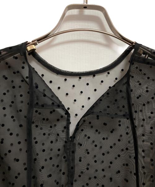epa（エパ）epa (エパ) ドットブラウス ブラック サイズ:FREEの古着・服飾アイテム