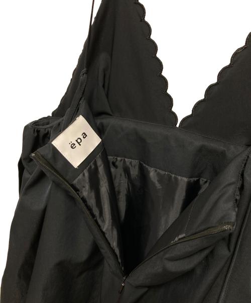 epa（エパ）epa (エパ) スカラップキャミソールワンピース ネイビー サイズ:FREEの古着・服飾アイテム