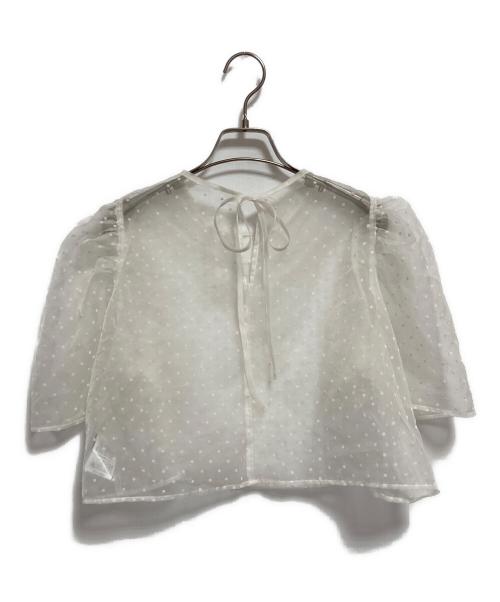 epa（エパ）epa (エパ) ドットブラウス ホワイト サイズ:FREEの古着・服飾アイテム