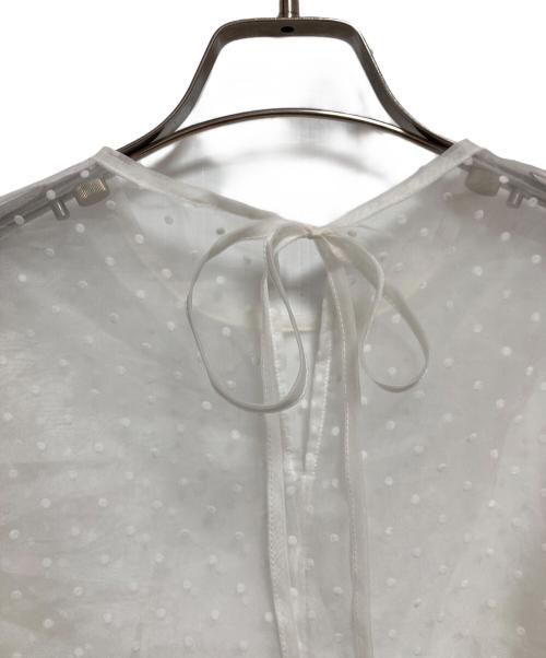 epa（エパ）epa (エパ) ドットブラウス ホワイト サイズ:FREEの古着・服飾アイテム