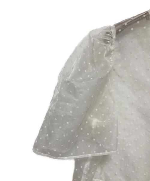 epa（エパ）epa (エパ) ドットブラウス ホワイト サイズ:FREEの古着・服飾アイテム