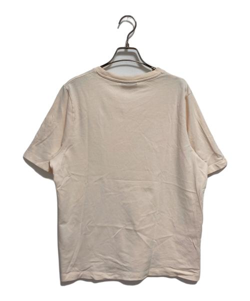maison kitsune（メゾンキツネ）MAISON KITSUNE (メゾンキツネ) Handwriting Tシャツ ピンク サイズ:不明の古着・服飾アイテム