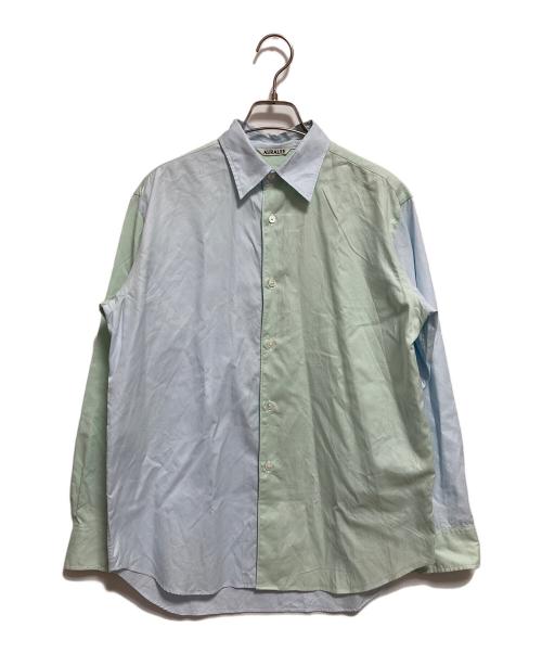 AURALEE（オーラリー）AURALEE (オーラリー) 25SS FINX OX CHAMBRAY SHIRT グリーン×ブルーの古着・服飾アイテム