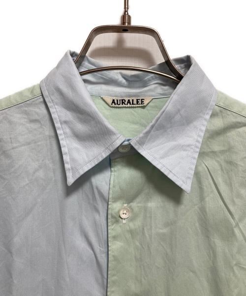 AURALEE（オーラリー）AURALEE (オーラリー) 25SS FINX OX CHAMBRAY SHIRT グリーン×ブルーの古着・服飾アイテム