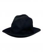 Yohji Yamamoto pour hommeヨウジヤマモト プールオム）の古着「フェドラハット」｜ブラック