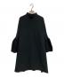 CFCL（シーエフシーエル）の古着「POTTERY PILE GLITTER LONG BELL SLEEVE FLARE MINI DRESS」｜ブラック