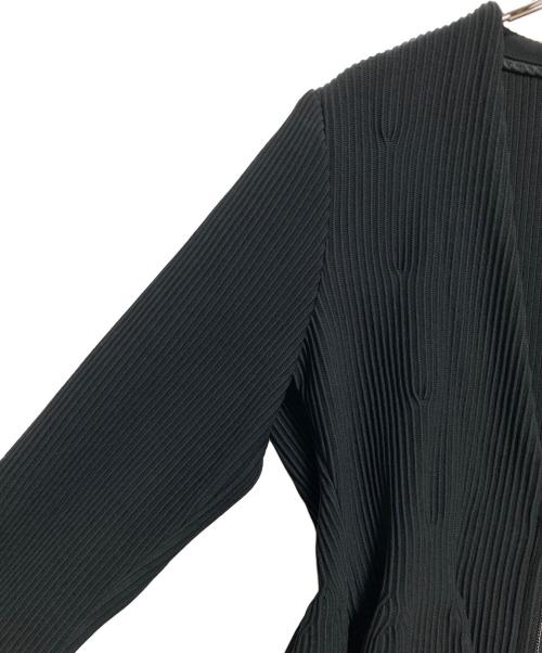 CFCL（シーエフシーエル）CFCL (シーエフシーエル) HYPHA COLLARLESS ZIP JACKET ブラック サイズ:3の古着・服飾アイテム