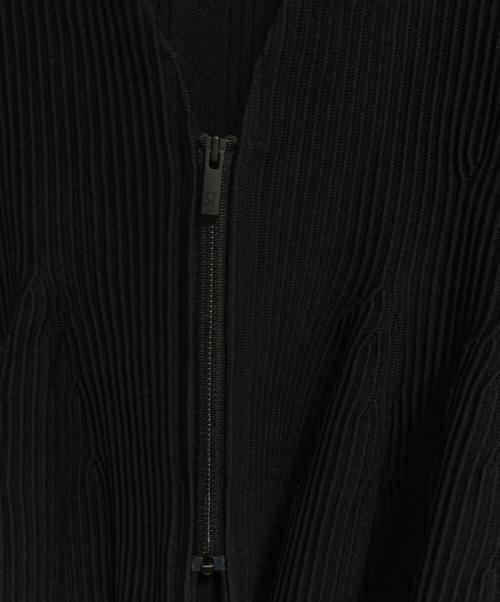 CFCL（シーエフシーエル）CFCL (シーエフシーエル) HYPHA COLLARLESS ZIP JACKET ブラック サイズ:3の古着・服飾アイテム