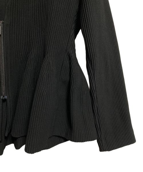 CFCL（シーエフシーエル）CFCL (シーエフシーエル) HYPHA COLLARLESS ZIP JACKET ブラック サイズ:3の古着・服飾アイテム