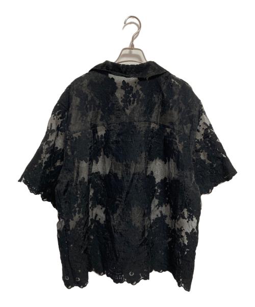CLANE（クラネ）CLANE (クラネ) シアーフラワーレースシャツ ブラック サイズ:M（1）の古着・服飾アイテム