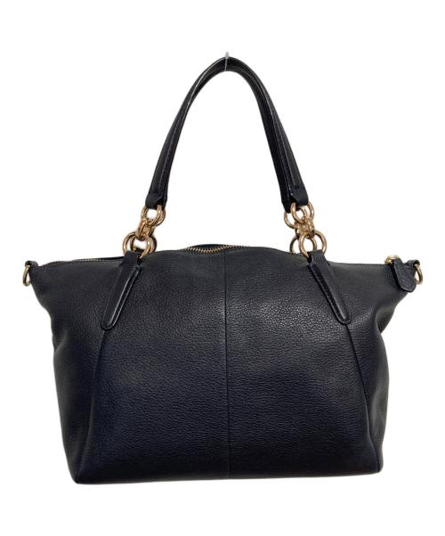 COACH（コーチ）COACH (コーチ) 2WAYバッグ ネイビーの古着・服飾アイテム