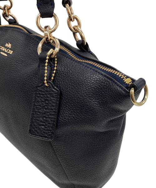 COACH（コーチ）COACH (コーチ) 2WAYバッグ ネイビーの古着・服飾アイテム