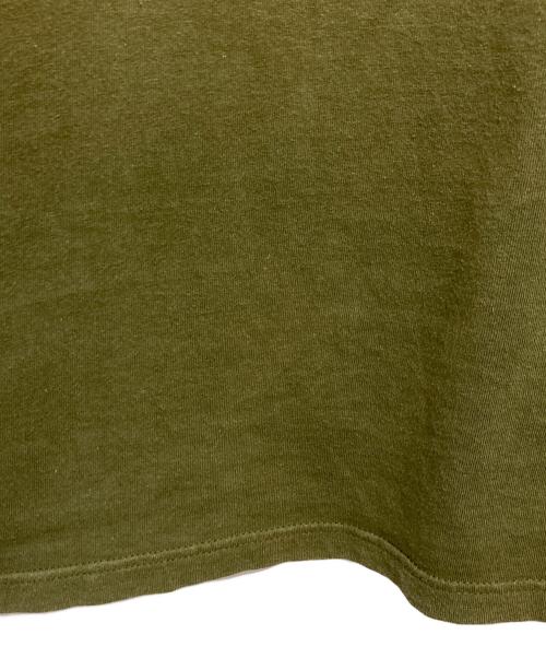 stussy（ステューシー）stussy (ステューシー) Old Skull Tribe tシャツ グリーン×イエロー サイズ:XLの古着・服飾アイテム