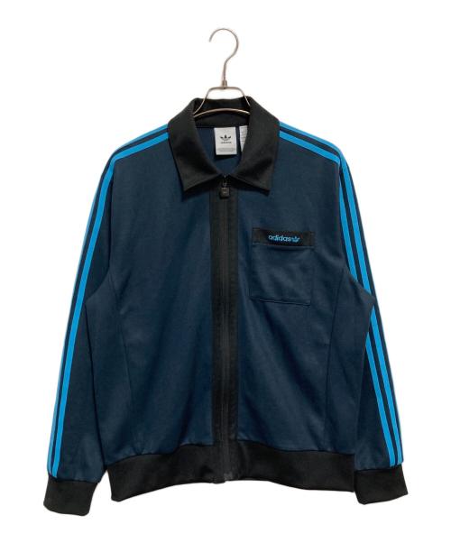 adidas（アディダス）adidas (アディダス) トラックジャケット ネイビー×ブルー サイズ:XLの古着・服飾アイテム