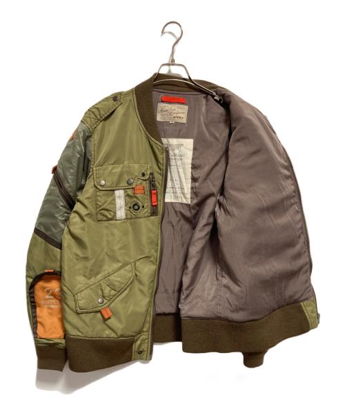 AVIREX（アヴィレックス）AVIREX (アヴィレックス) L-2 カスタムフライトジャケット オリーブ サイズ:2XLの古着・服飾アイテム