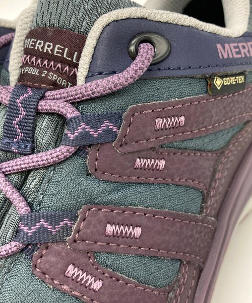 MERRELL（メレル）MERRELL (メレル) CLAYPOOL 2 SPORT GORE-TEX パープル×グレー サイズ:24.5の古着・服飾アイテム