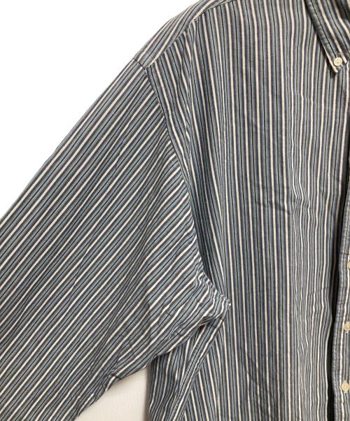 RALPH LAUREN（ラルフローレン）RALPH LAUREN (ラルフローレン) ストライプBDシャツ ブルー サイズ:XXLの古着・服飾アイテム