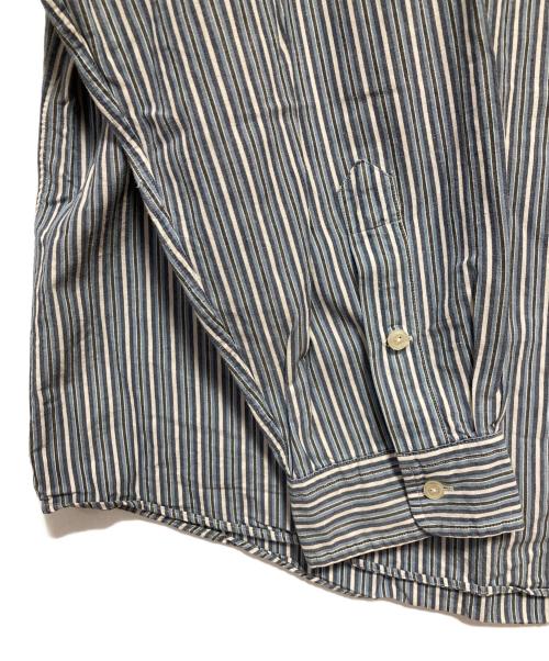 RALPH LAUREN（ラルフローレン）RALPH LAUREN (ラルフローレン) ストライプBDシャツ ブルー サイズ:XXLの古着・服飾アイテム