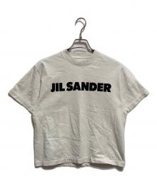 JIL SANDER（ジルサンダー）の古着「オーバーサイズロゴプリントtシャツ」｜ホワイト×ブラック