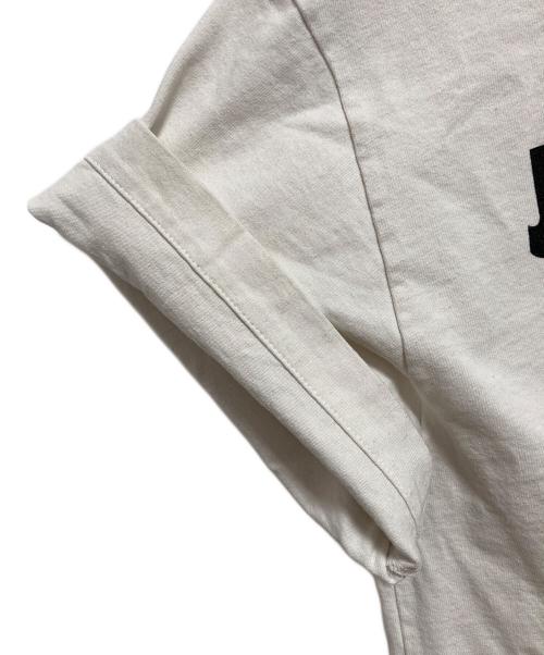 JIL SANDER（ジルサンダー）JIL SANDER (ジルサンダー) オーバーサイズロゴプリントtシャツ ホワイト×ブラック サイズ:XSの古着・服飾アイテム