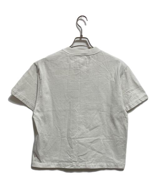 JIL SANDER（ジルサンダー）JIL SANDER (ジルサンダー) オーバーサイズロゴプリントtシャツ ホワイト×ブラック サイズ:XSの古着・服飾アイテム