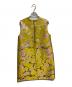 MSGM (エムエスジーエム) ホイルフラワージャガードノースリーブワンピース イエロー サイズ:M（40）：8000円