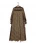 sara mallika (サラマリカ) COTTON STRIPE ETHNIC PRINT ワンピース ベージュ×ブラック サイズ:M：10000円