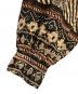 中古・古着 sara mallika (サラマリカ) COTTON STRIPE ETHNIC PRINT ワンピース ベージュ×ブラック サイズ:M：10000円
