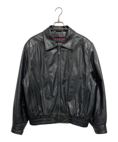 wilsons leather（ウィルソンズレザー）wilsons leather (ウィルソンズレザー) レザージャケット ブラック サイズ:Lの古着・服飾アイテム