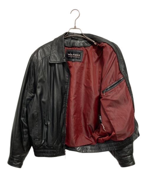 wilsons leather（ウィルソンズレザー）wilsons leather (ウィルソンズレザー) レザージャケット ブラック サイズ:Lの古着・服飾アイテム