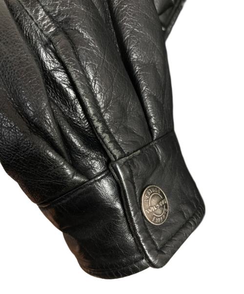 wilsons leather（ウィルソンズレザー）wilsons leather (ウィルソンズレザー) レザージャケット ブラック サイズ:Lの古着・服飾アイテム